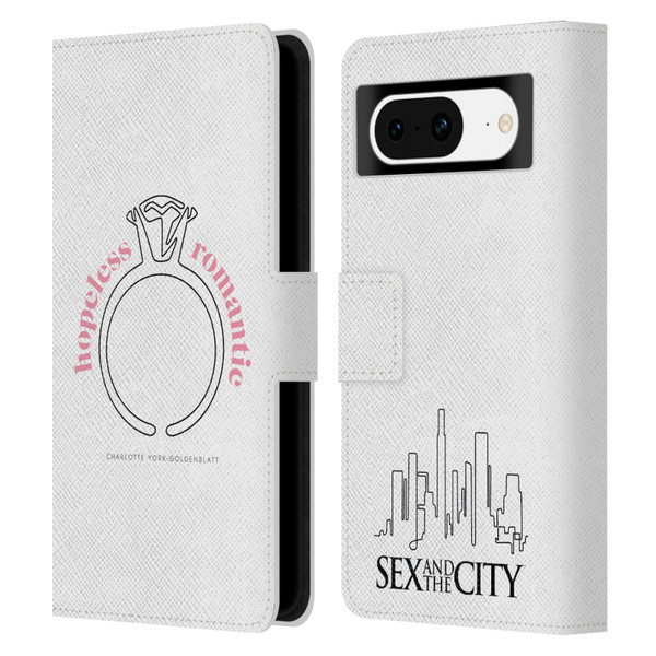 Sex and The City: Television Series Characters Hopeless Romantic Charlotte Leather Book Wallet Case Cover For Google Pixel 8