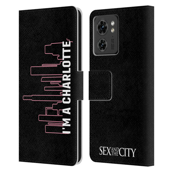 Sex and The City: Television Series Characters Charlotte Leather Book Wallet Case Cover For Motorola Moto Edge 40