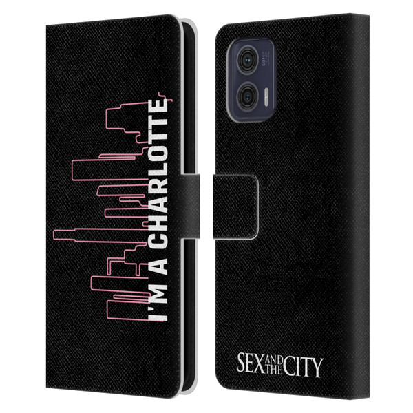 Sex and The City: Television Series Characters Charlotte Leather Book Wallet Case Cover For Motorola Moto G73 5G