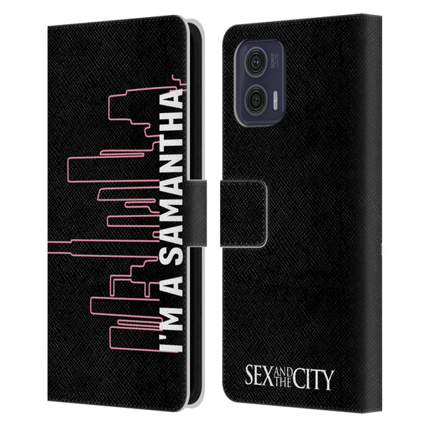 Sex and The City: Television Series Characters Samantha Leather Book Wallet Case Cover For Motorola Moto G73 5G
