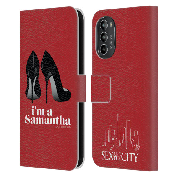 Sex and The City: Television Series Characters I'm A Samantha Leather Book Wallet Case Cover For Motorola Moto G82 5G