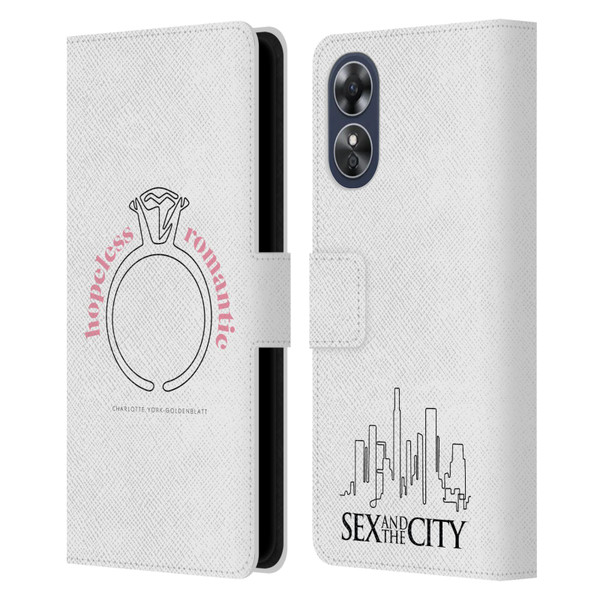 Sex and The City: Television Series Characters Hopeless Romantic Charlotte Leather Book Wallet Case Cover For OPPO A17