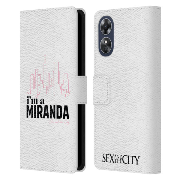 Sex and The City: Television Series Characters I'm A Miranda Leather Book Wallet Case Cover For OPPO A17