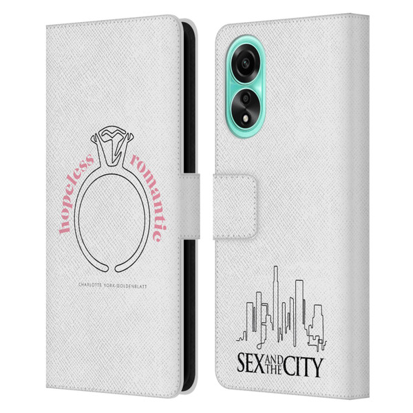 Sex and The City: Television Series Characters Hopeless Romantic Charlotte Leather Book Wallet Case Cover For OPPO A78 5G