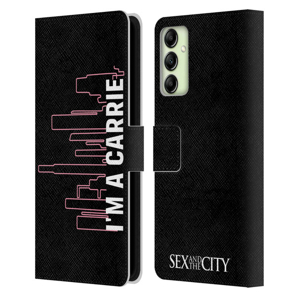 Sex and The City: Television Series Characters Carrie Leather Book Wallet Case Cover For Samsung Galaxy A14 5G