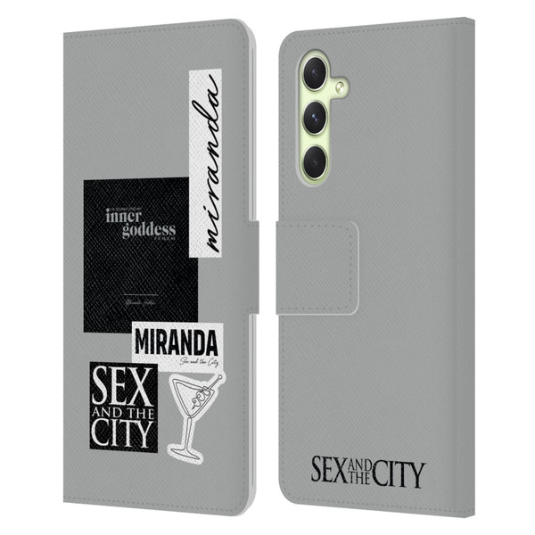Sex and The City: Television Series Characters Inner Goddess Miranda Leather Book Wallet Case Cover For Samsung Galaxy A54 5G