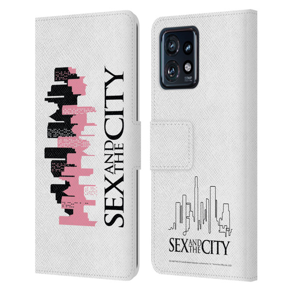 Sex and The City: Television Series Graphics City Leather Book Wallet Case Cover For Motorola Moto Edge 40 Pro