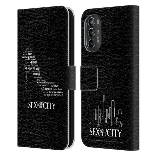 Sex and The City: Television Series Graphics Shoe Leather Book Wallet Case Cover For Motorola Moto G82 5G