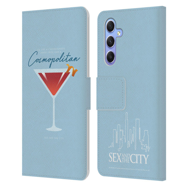 Sex and The City: Television Series Graphics Glass Leather Book Wallet Case Cover For Samsung Galaxy A34 5G