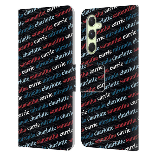 Sex and The City: Television Series Graphics Name Pattern 2 Leather Book Wallet Case Cover For Samsung Galaxy A54 5G