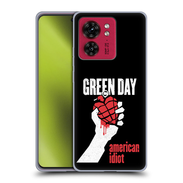 Green Day Graphics American Idiot Soft Gel Case for Motorola Moto Edge 40