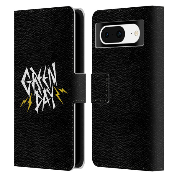 Green Day Graphics Bolts Leather Book Wallet Case Cover For Google Pixel 8