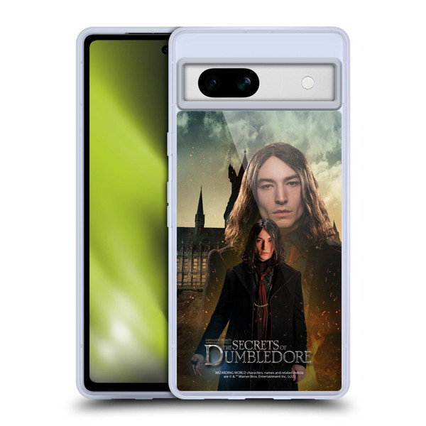 Fantastic Beasts: Secrets of Dumbledore Character Art Credence Barebone Soft Gel Case for Google Pixel 7a