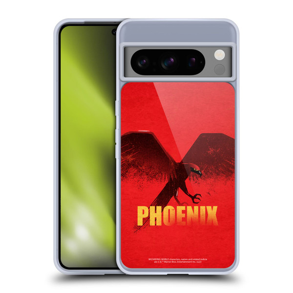 Fantastic Beasts: Secrets of Dumbledore Graphic Badges Phoenix Soft Gel Case for Google Pixel 8 Pro
