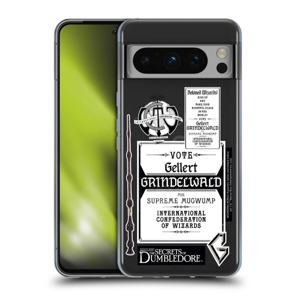 Fantastic Beasts: Secrets of Dumbledore Graphics Gellert Grindelwald Soft Gel Case for Google Pixel 8 Pro