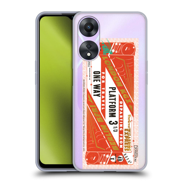 Fantastic Beasts: Secrets of Dumbledore Graphics Train Ticket Soft Gel Case for OPPO A78 5G