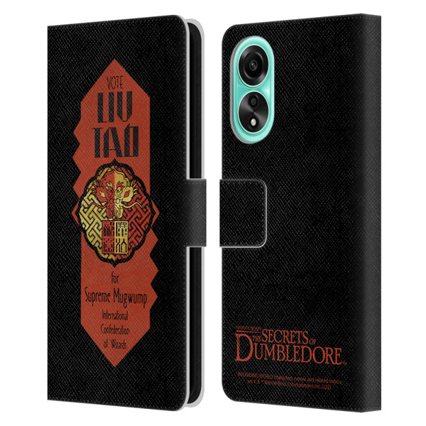 Fantastic Beasts: Secrets of Dumbledore Graphics Liu Tao Leather Book Wallet Case Cover For OPPO A78 5G