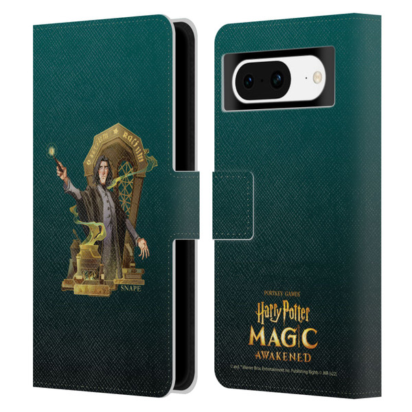 Harry Potter: Magic Awakened Characters Snape Leather Book Wallet Case Cover For Google Pixel 8