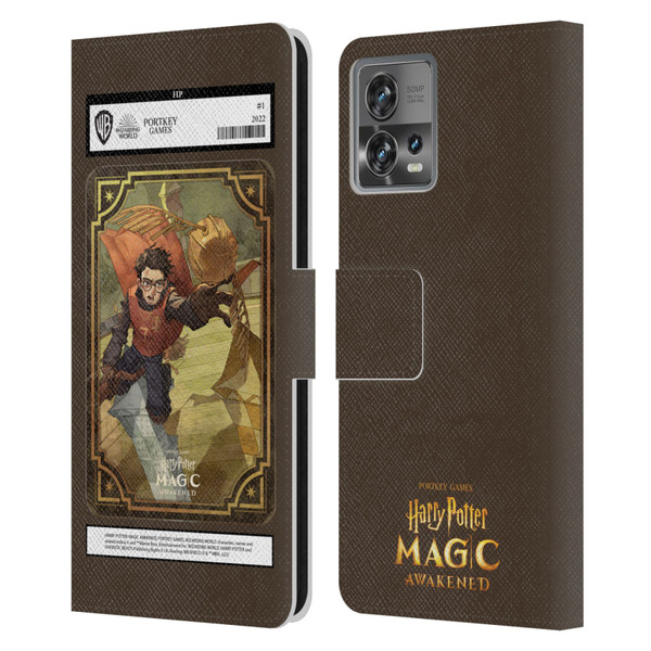 Harry Potter: Magic Awakened Characters Harry Potter Card Leather Book Wallet Case Cover For Motorola Moto Edge 30 Fusion
