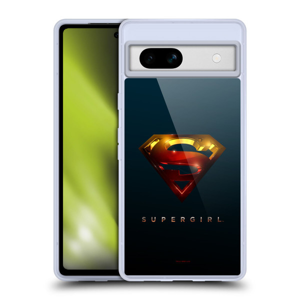 Supergirl TV Series Graphics Crest Soft Gel Case for Google Pixel 7a
