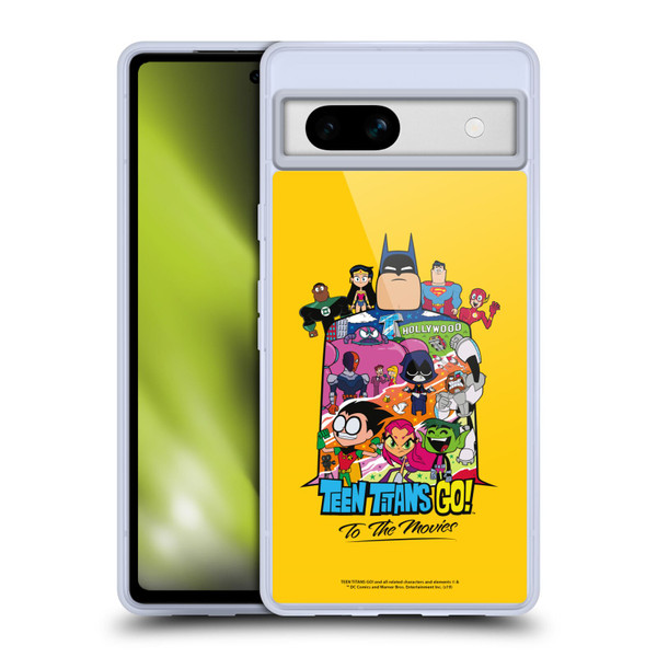 Teen Titans Go! To The Movies Hollywood Graphics Justice League Soft Gel Case for Google Pixel 7a