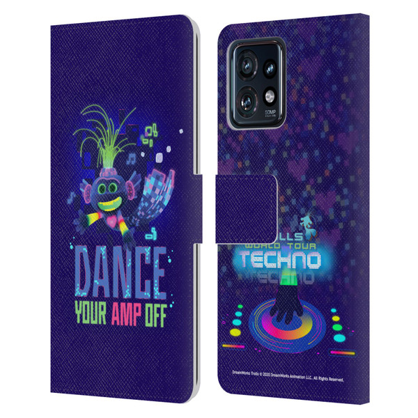 Trolls World Tour Assorted Pop Techno Leather Book Wallet Case Cover For Motorola Moto Edge 40 Pro