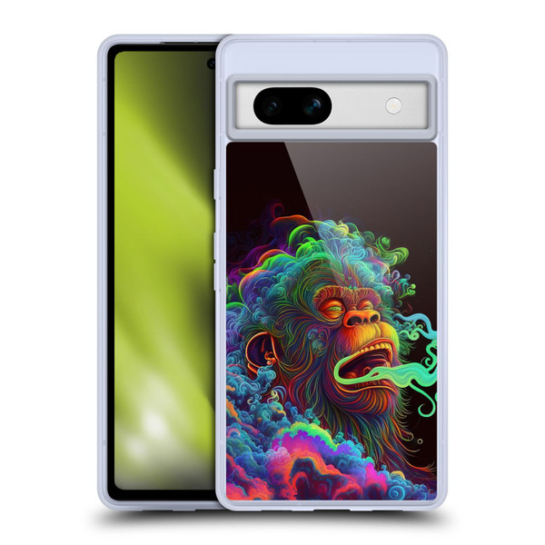 Wumples Cosmic Animals Clouded Monkey Soft Gel Case for Google Pixel 7a