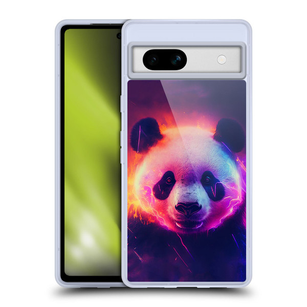 Wumples Cosmic Animals Panda Soft Gel Case for Google Pixel 7a