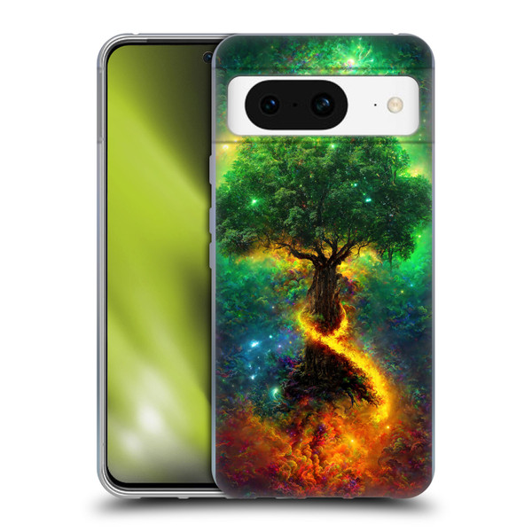 Wumples Cosmic Universe Yggdrasil, Norse Tree Of Life Soft Gel Case for Google Pixel 8