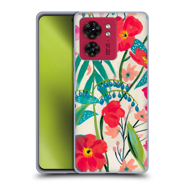Suzanne Allard Floral Graphics Garden Party Soft Gel Case for Motorola Moto Edge 40