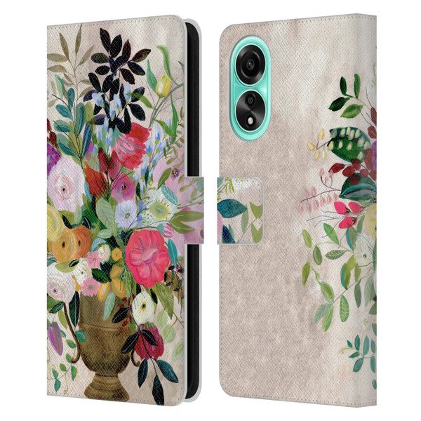 Suzanne Allard Floral Art Beauty Enthroned Leather Book Wallet Case Cover For OPPO A78 5G