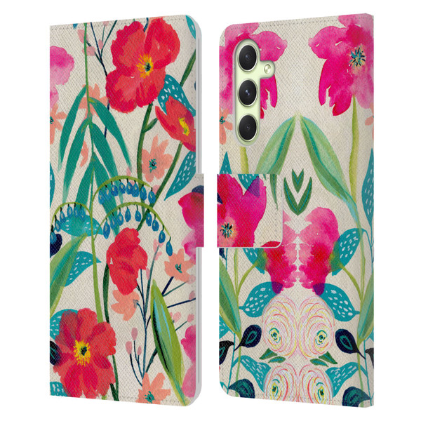 Suzanne Allard Floral Graphics Garden Party Leather Book Wallet Case Cover For Samsung Galaxy A54 5G