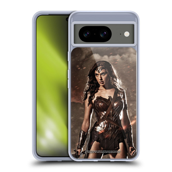 Batman V Superman: Dawn of Justice Graphics Wonder Woman Soft Gel Case for Google Pixel 8