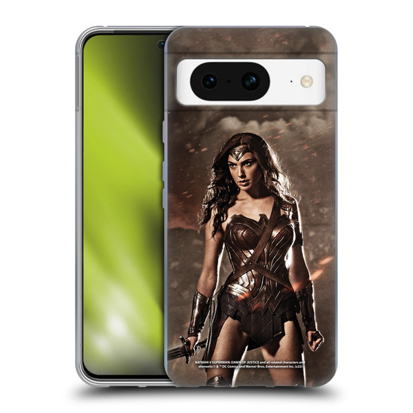 Batman V Superman: Dawn of Justice Graphics Wonder Woman Soft Gel Case for Google Pixel 8