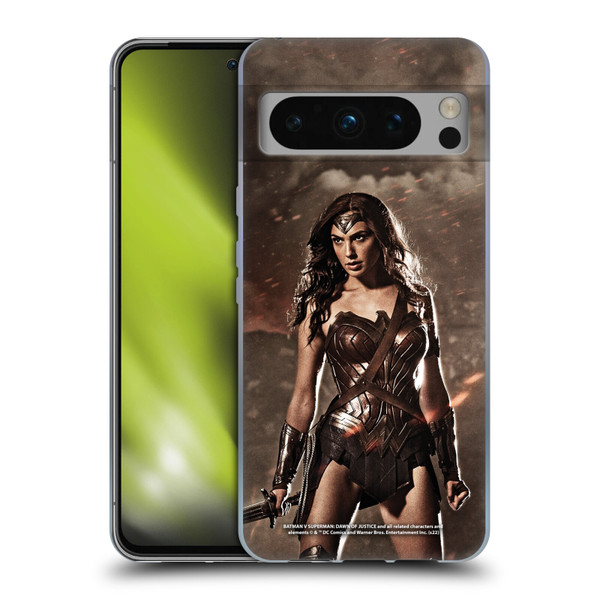 Batman V Superman: Dawn of Justice Graphics Wonder Woman Soft Gel Case for Google Pixel 8 Pro