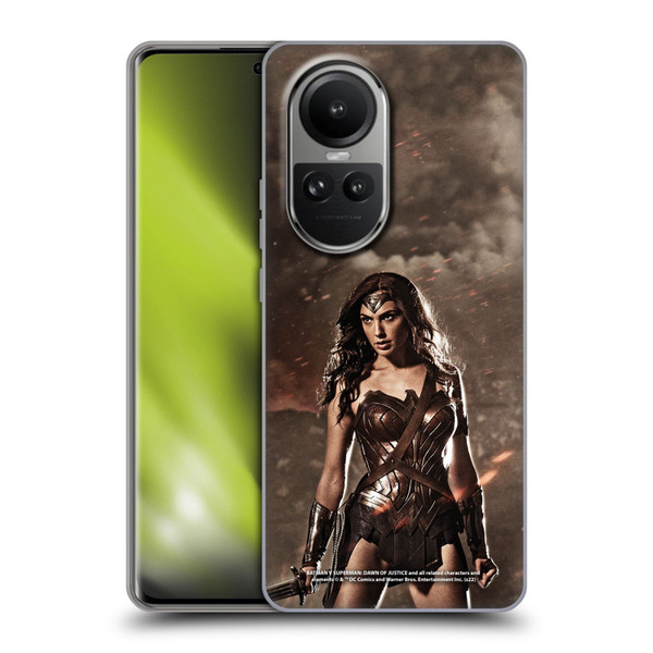 Batman V Superman: Dawn of Justice Graphics Wonder Woman Soft Gel Case for OPPO Reno10 5G / Reno10 Pro 5G