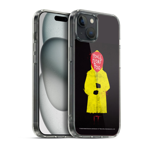 IT Movie Graphics You'll Float Too Soft Gel Case for Apple iPhone 15 Plus & MagSafe