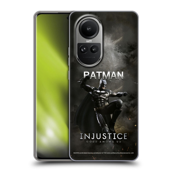 Injustice Gods Among Us Characters Batman Soft Gel Case for OPPO Reno10 5G / Reno10 Pro 5G