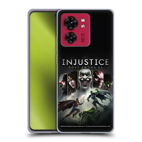Injustice Gods Among Us Key Art Poster Soft Gel Case for Motorola Moto Edge 40