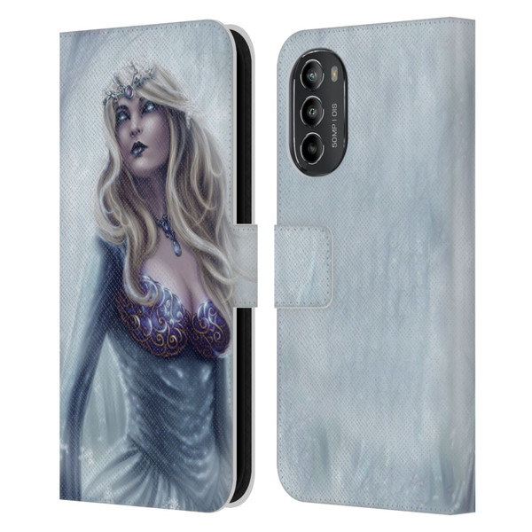 Tiffany "Tito" Toland-Scott Christmas Art Winter Forest Queen Leather Book Wallet Case Cover For Motorola Moto G82 5G