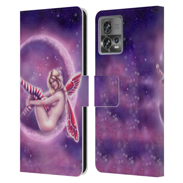 Tiffany "Tito" Toland-Scott Fairies Peppermint Leather Book Wallet Case Cover For Motorola Moto Edge 30 Fusion