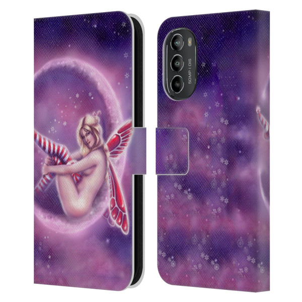 Tiffany "Tito" Toland-Scott Fairies Peppermint Leather Book Wallet Case Cover For Motorola Moto G82 5G