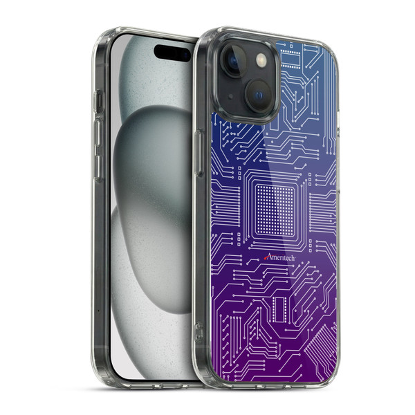 Ameritech Graphics Circuit Board Soft Gel Case for Apple iPhone 15 & MagSafe