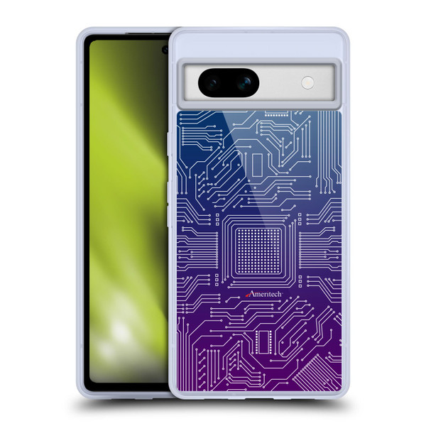 Ameritech Graphics Circuit Board Soft Gel Case for Google Pixel 7a