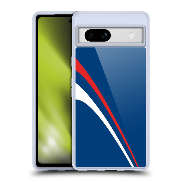 Ameritech Graphics Red And White Lines Soft Gel Case for Google Pixel 7a