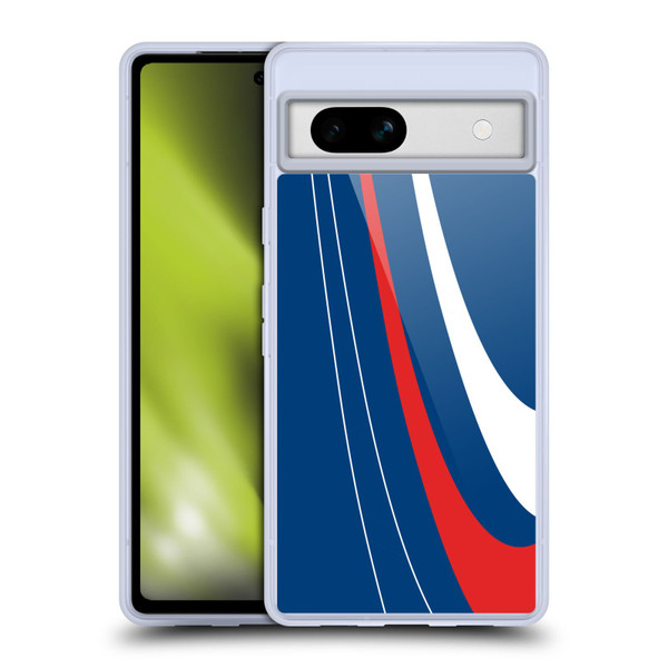 Ameritech Graphics Red And White Swirl Soft Gel Case for Google Pixel 7a