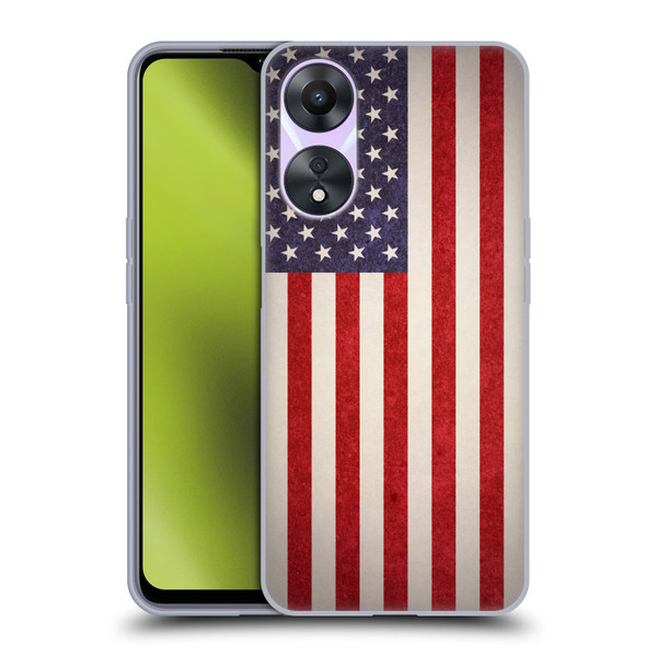 Ameritech Graphics American Flag Soft Gel Case for OPPO A78 5G