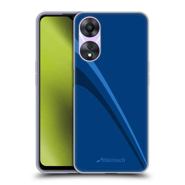 Ameritech Graphics Blue Mono Lines Soft Gel Case for OPPO A78 5G