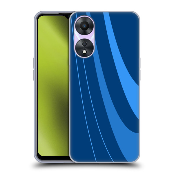 Ameritech Graphics Blue Mono Swirl Soft Gel Case for OPPO A78 5G