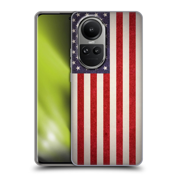 Ameritech Graphics American Flag Soft Gel Case for OPPO Reno10 5G / Reno10 Pro 5G